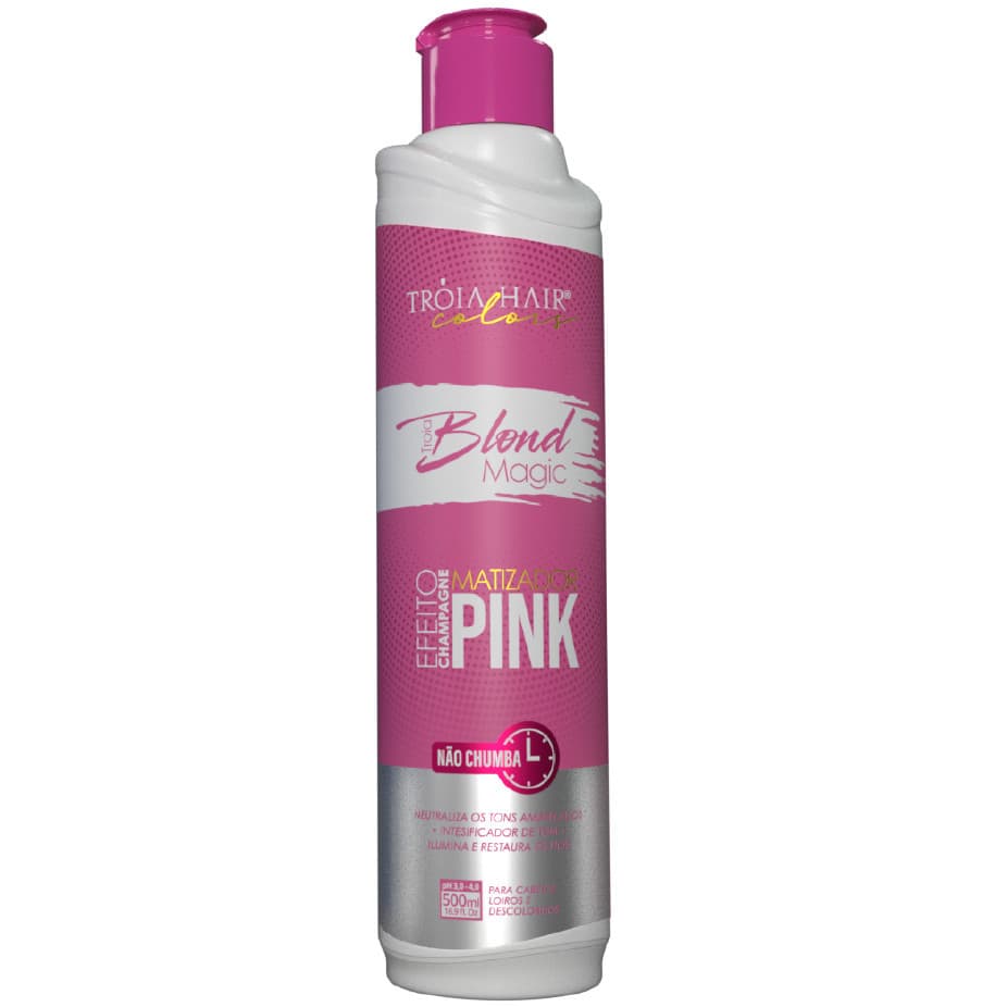 Troia Blond Magic Pink Efeito Champagne - Máscara Matizadora 500ml