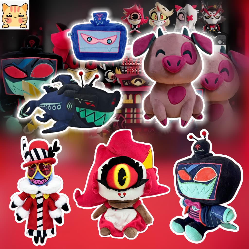 BCT ✨ Hazbin Hotel Brinquedos De Pelúcia Divertido Vox Velvet Plushy New HazbinHotel Niffty Plushie Para Meninas E Menin