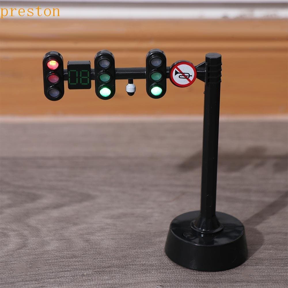 PRESTON Mini Stop Model Toys , Sinais De Luz De Brinquedo De Trânsito De Segurança , Blocos De Construção De Semáforo Mo