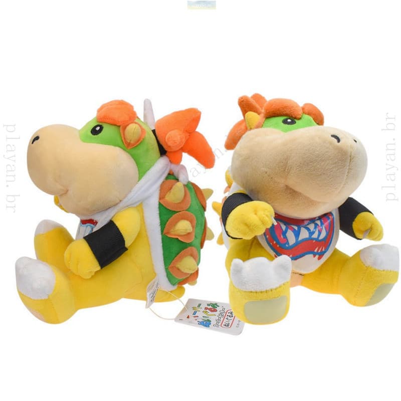 Super Mario Kuba Fire Dragon Bowser Jr Plush Doll Boneca De Pelúcia Grande II Filho Brinquedo Para Crianças Presente