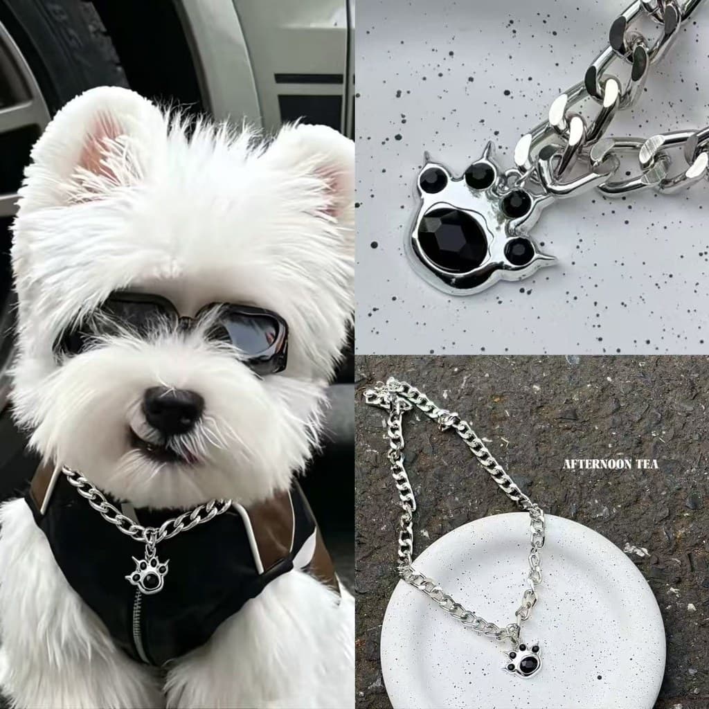 Colar para cães de estimação, acessórios, Schnauzer, gato, exclusivo, Punk, estilo legal, ajustável
