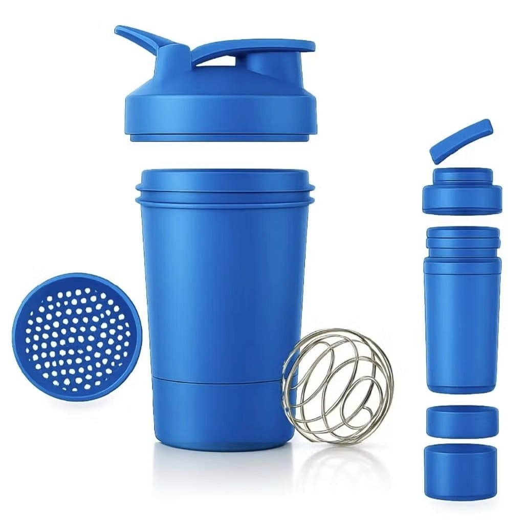 COQUETELEIRA Shaker 500ML COM 3 COMPARTIMENTOS, esfera misturadora e peneirinha