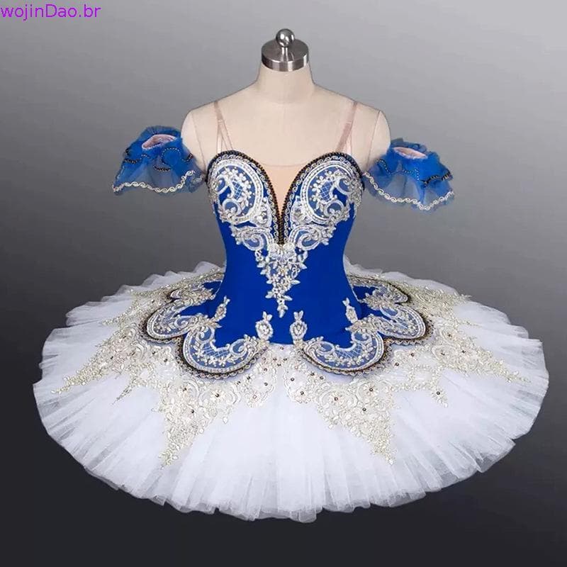 ♦ Crianças Saia Profissional De Ballet Feminina Dormindo Beleza Fantasia Cisne Lago TUTU Gaze Pettiskirt De Performance