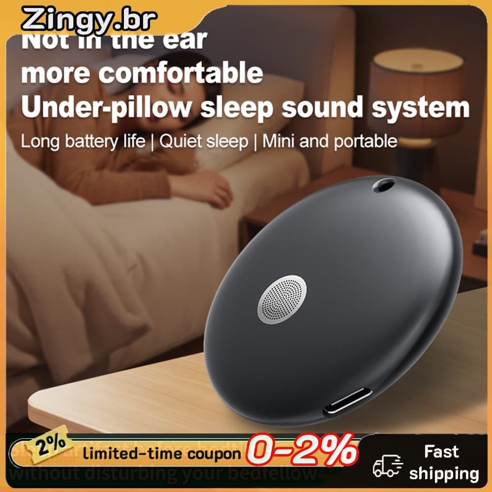 Travesseiro Para Dormir Alto-Falante 180mAh Portátil Sob Travesseiros Falantes Lateral