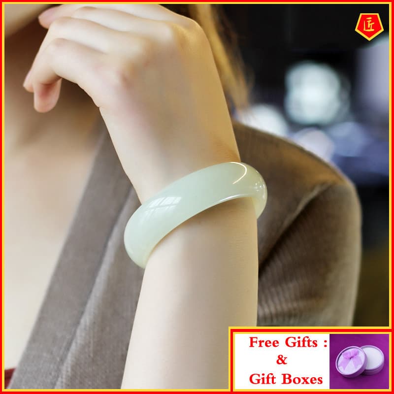 Pulseira de Jade Branco Feminina OXY1