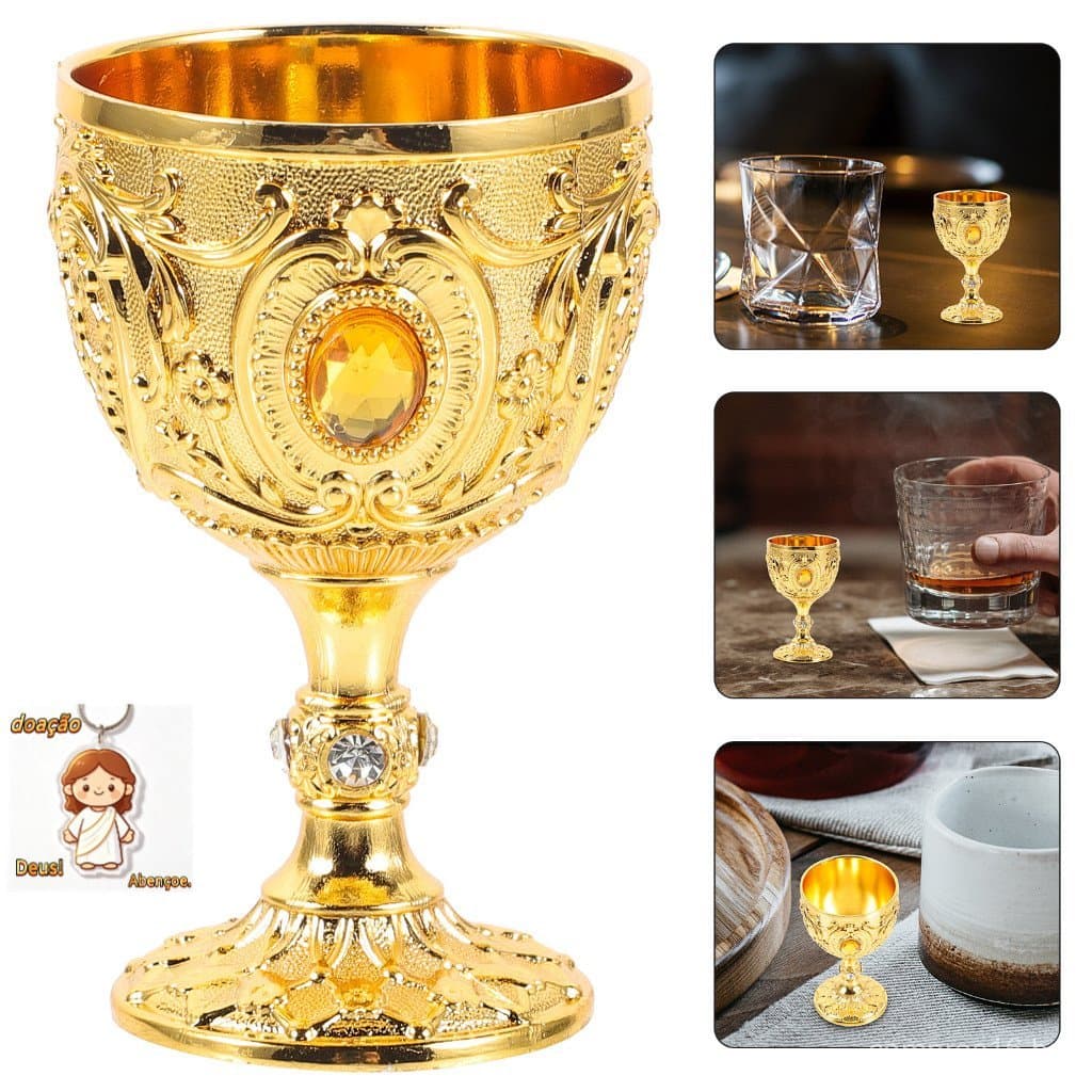 Sacrifice Wine Goblet Taça Européia De Alta Qualidade De 30ml White Retro Glass Taças De Chá Para Camping Casamento
