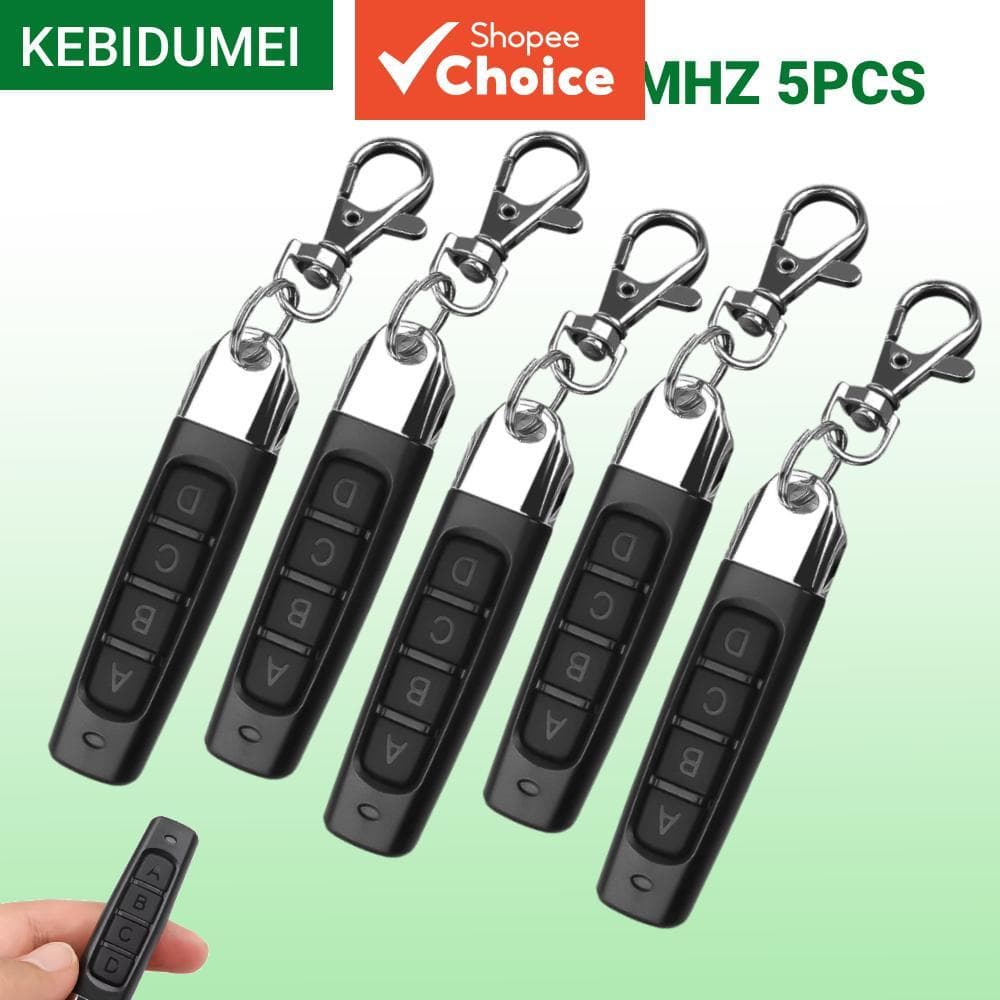 Novo 5 Pçs 433MHz Cópia Automática Controle Remoto Abridor De Porta De Garagem Elétrica Duplicador Clone Código De Clona