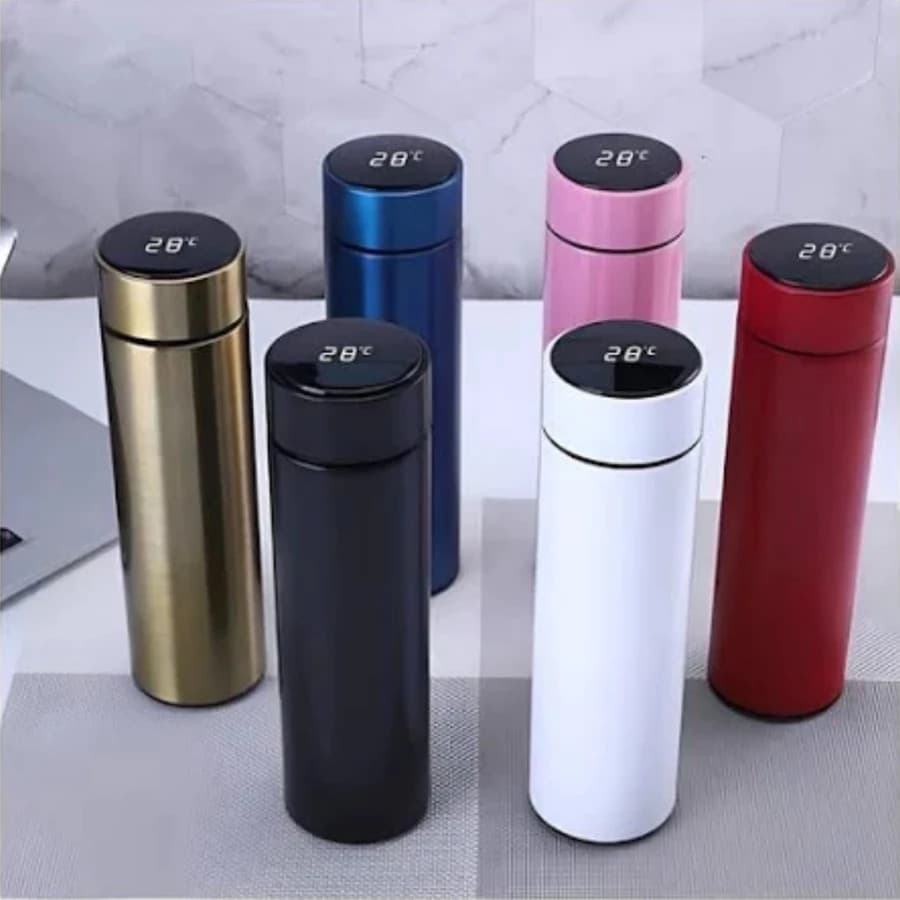 Garrafa térmica 500ML Sensor Display LED Touch Marcador de Temperatura E Filtro Chá Estilo Moderno e Isolamento Superior