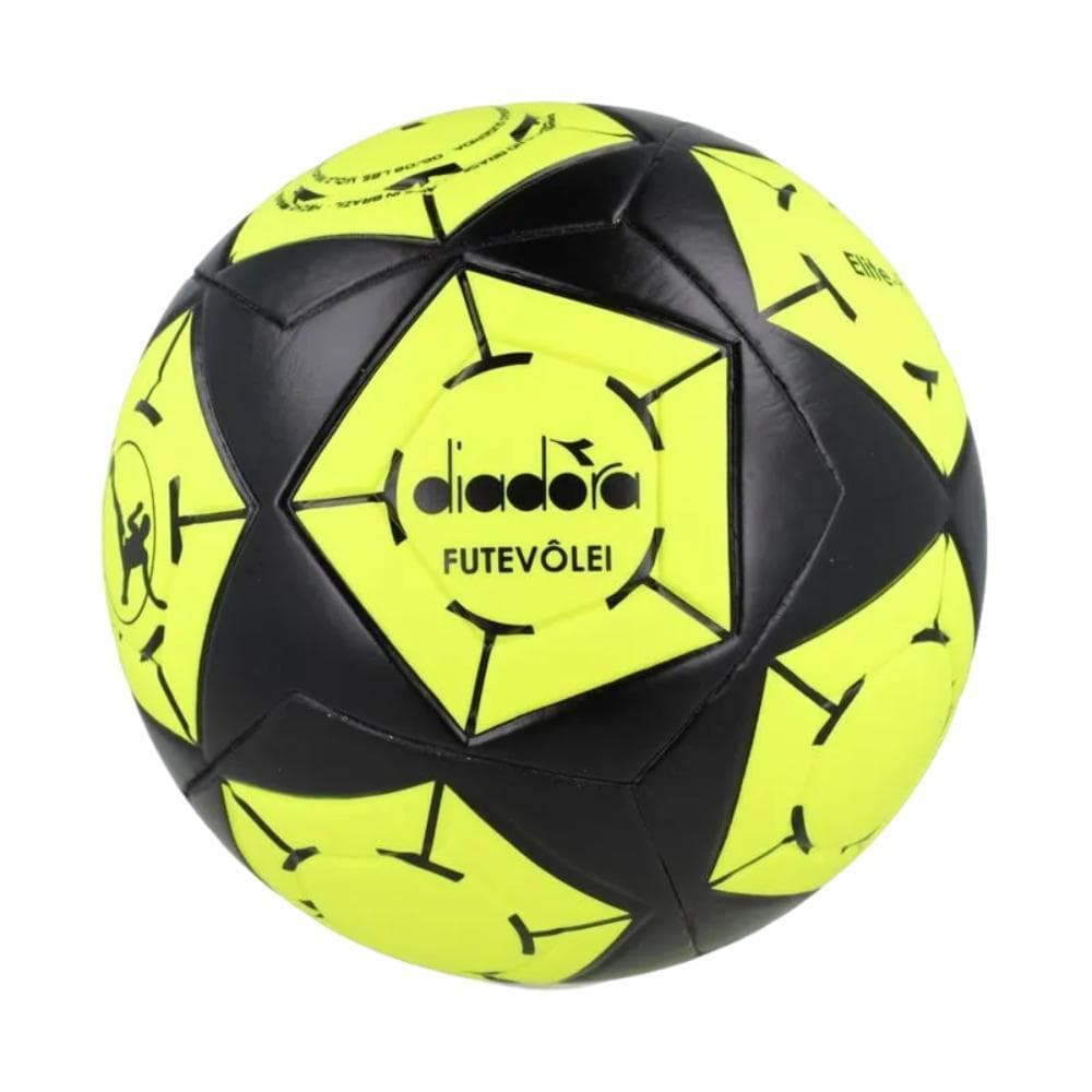 Bola Futevôlei Diadora Prothec Elite-R Preto e Amarelo Fluor