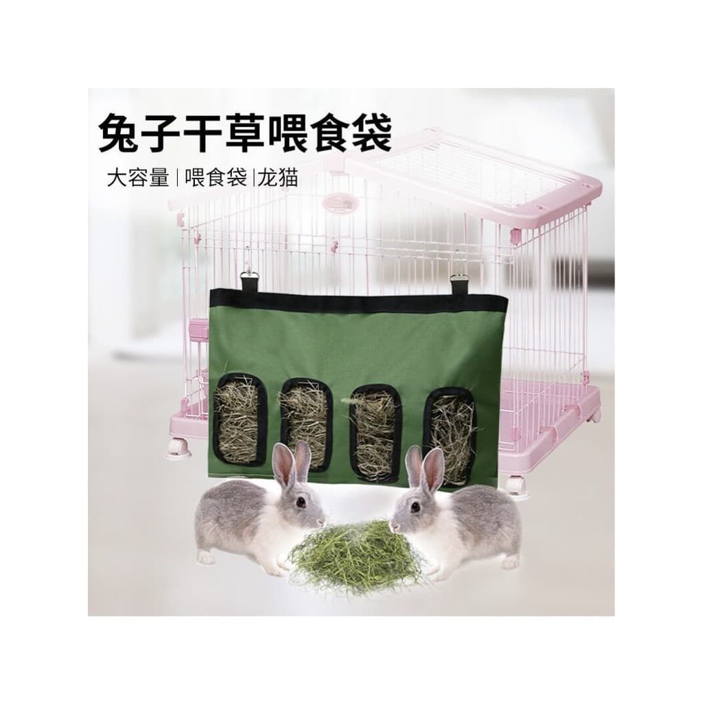 Saco de palha de coelho Anti-despertar pano Rack Pet cobaia bandeja de comida Hamster grande capacidade à prova dwaterpr