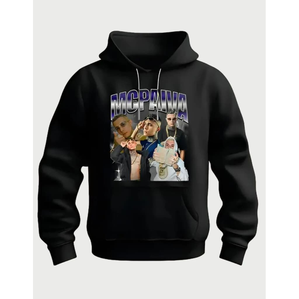 Moletom Mc Paiva Artista Brasileiro Blusa De Frio Com Capuz