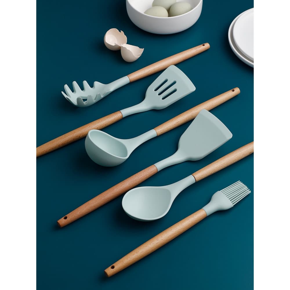 Espátula antiaderente Pan dedicado espátula de Silicone cozinhar espátula doméstica não machuca pote utensílios de cozin