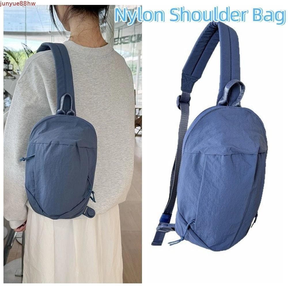 Bolsa Crossbody Esportiva JUNYUE , De Ombro Leve De Nylon De Cor Sólida Peito Multifuncional Para Exterior