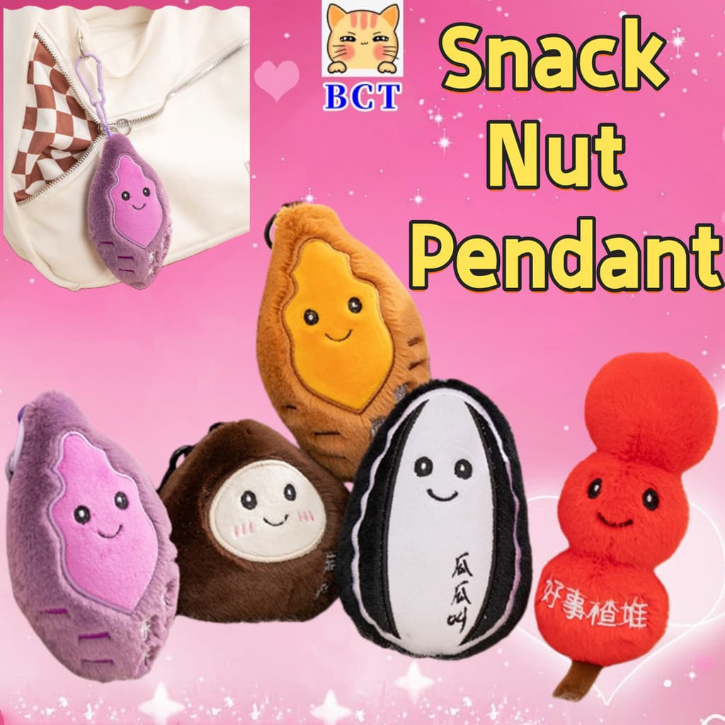 BCT Bonito Assado Batata Doce Pingente De Pelúcia Brinquedo Boneca Mochila Ornamento Presente