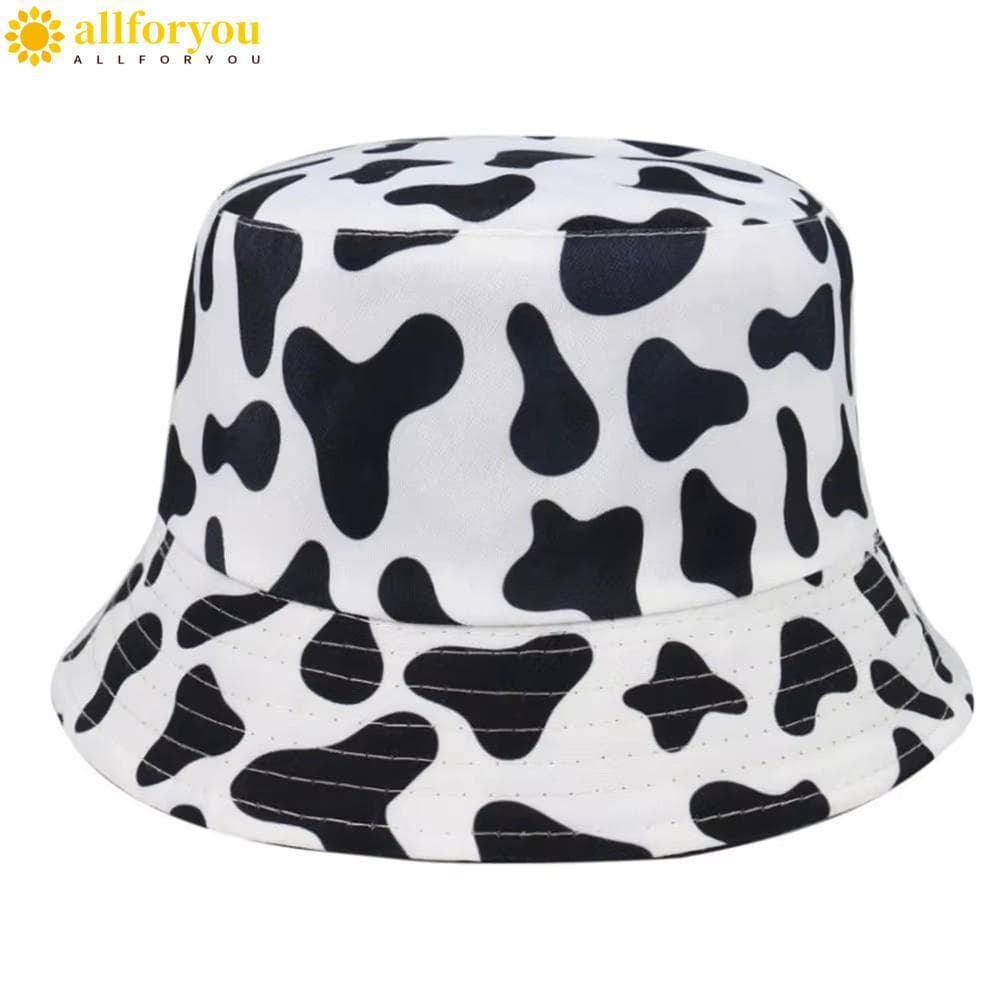 ALLFORYOU1 Boné De Pescador De Animal Doce , Chapéu De Balde De Vaca Gigante Casual De Aba Larga , Proteção Solar