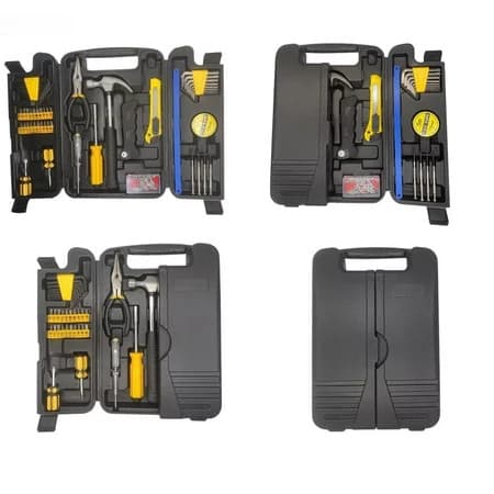 Jogo de Ferramentas 200 Peças com Maleta – Completo para Casa, Carro e Uso Profissional – Preto