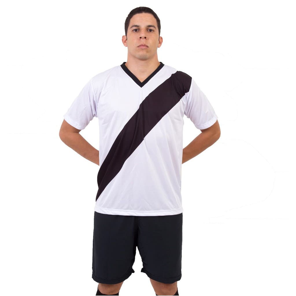Uniforme Esportivo Modelo Faixa 20 Camisas e Calções Ref 8999