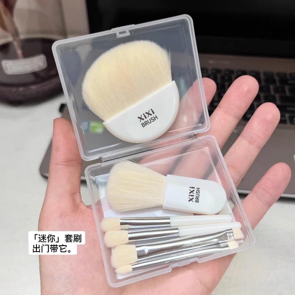 Saia com isso!Mini conjunto de pincéis de maquiagem pincel de sombra Blush pincel de destaque pincel de pó solto conjunt
