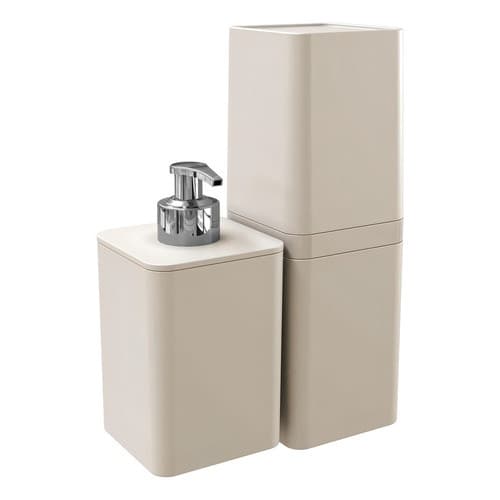 Kit Para Banheiro Com 2 Peças Smile Areia