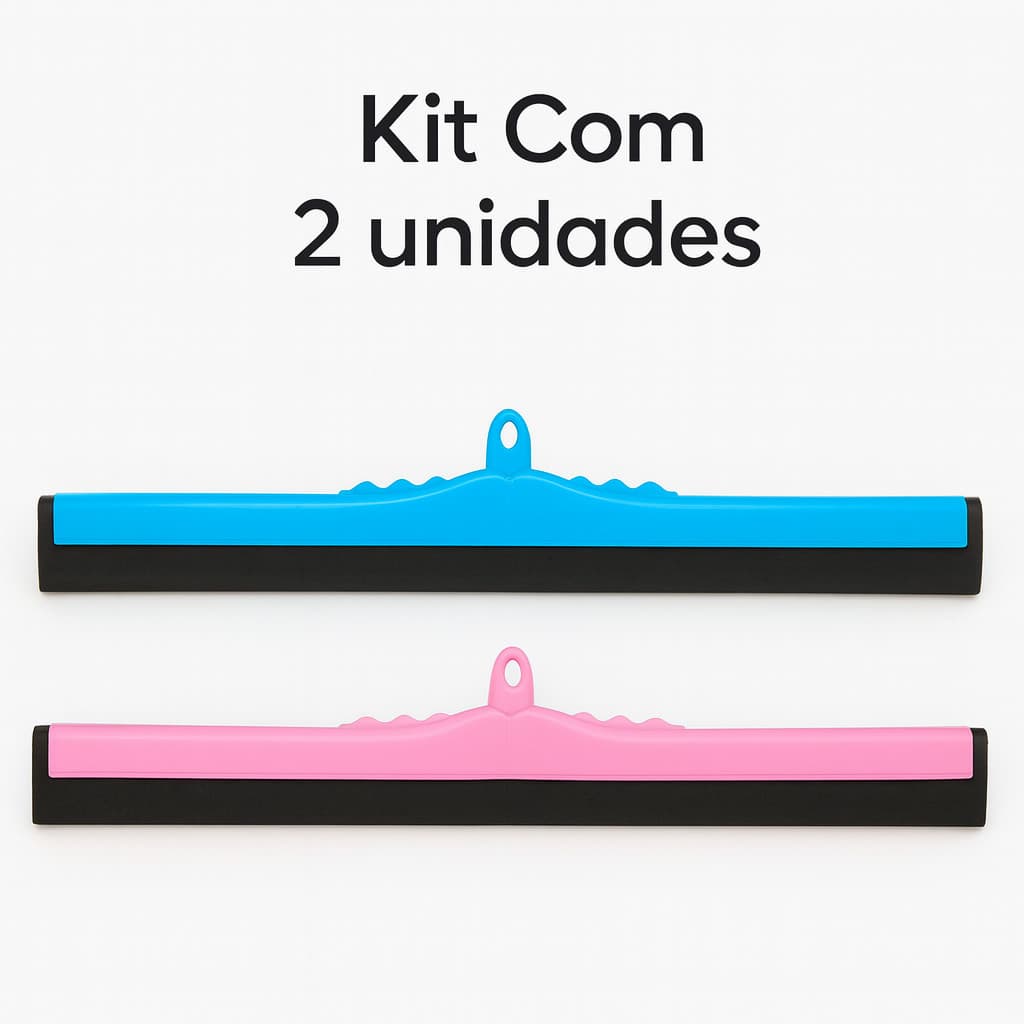 Kit 2 Unidades Rodo de Plástico 60cm Jacaré Sem Cabo Encaixe Universal | Limpeza Duravel e Rápida ! !
