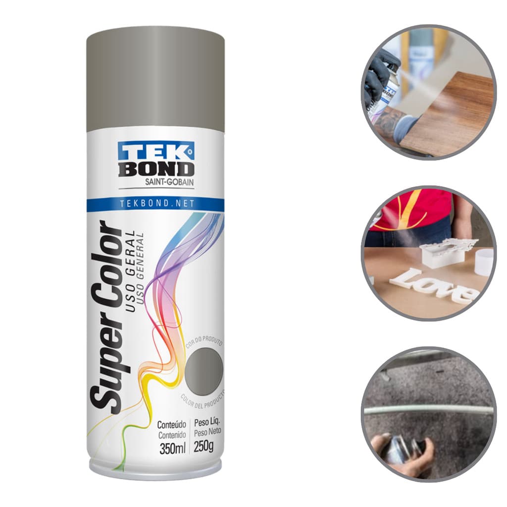 Tinta Spray Super Color Uso Geral 350ml Cores A Escolher