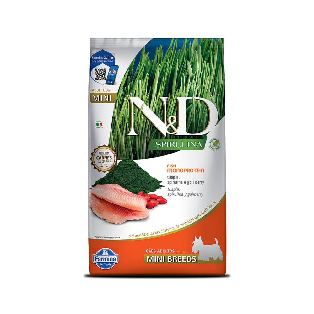 RAÇAO ND SPIRULINA TILAPIA ADULTO MINI 2KG