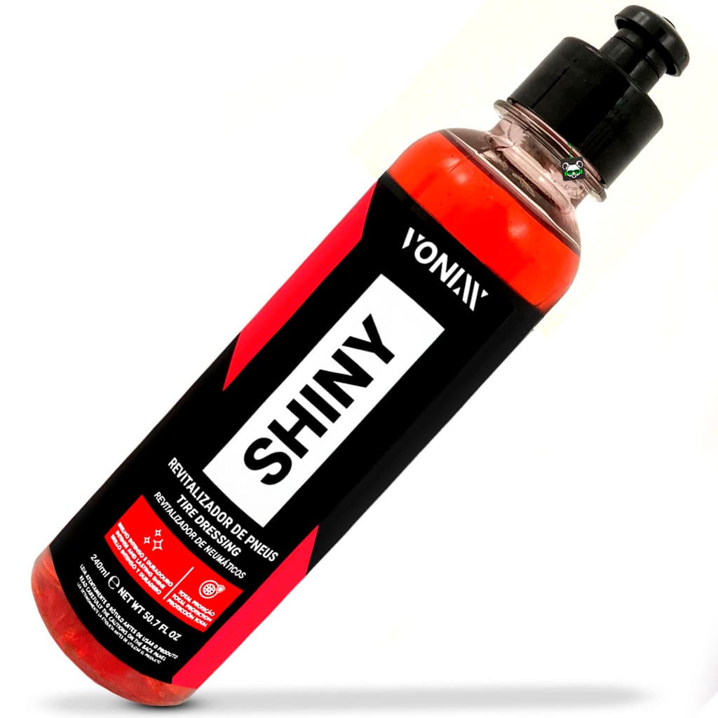 Pretinho Pneu Revitalizador Borracha Brilho Shiny 240ml Vonixx