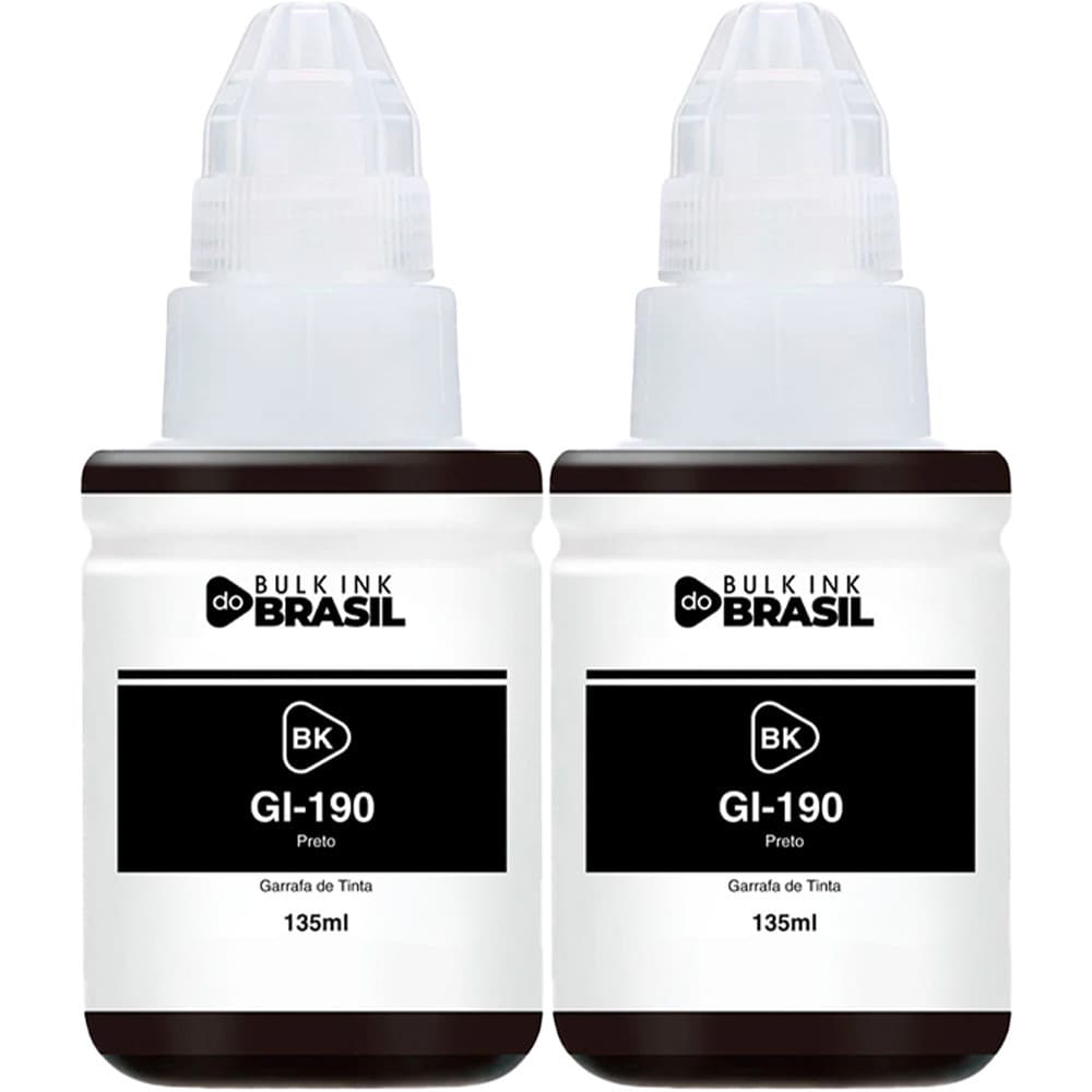 Kit 2 Tintas Para canon G3110, G3111, G4100 G2100 G2110 Gi-190