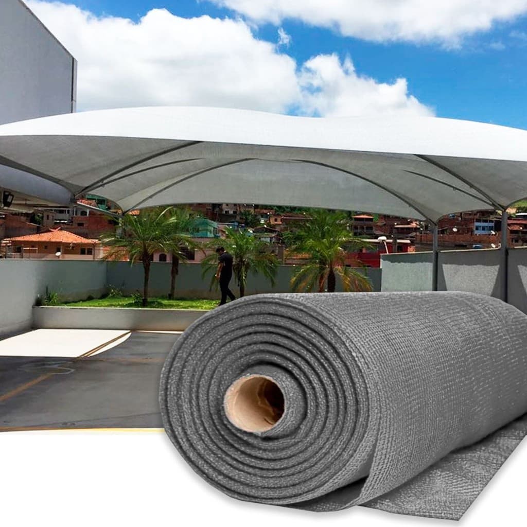 Tela de Sombreamento Sombrite 80% Politop Cinza 6 Metros de Largura - Venda por Metro Linear