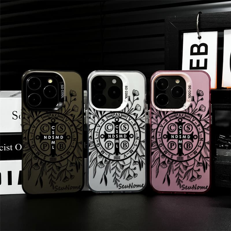 Capinha de celular personalizada Cruz Botânica para Samsung Galaxy A15 A14 A03 A35 A12 A32 Core 4G 5G Capinha