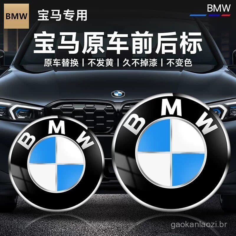 Adequado para emblemas de carros BMW das séries 1, 3, 5, 7 (emblemas dianteiros), X1, X3, X4, X5, X6, GTM3 (emblemas dia