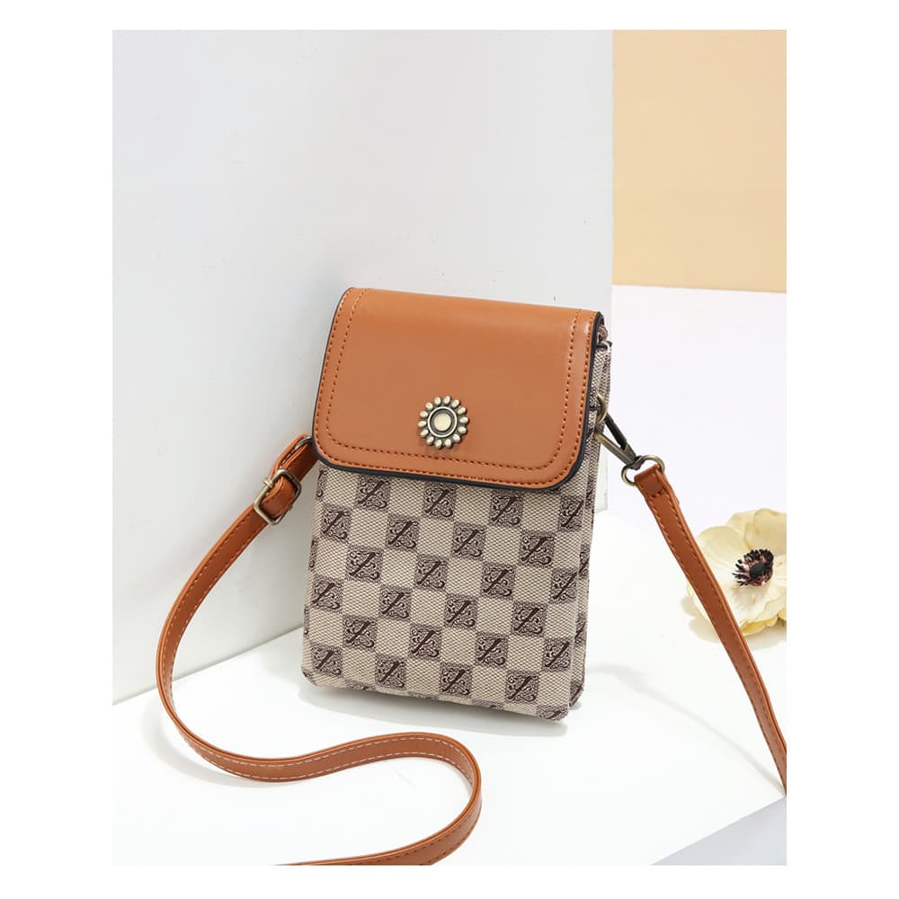 Bolsa para celular Mini bolsa pequena 2025 novo estilo pequeno leve bolsa de ombro pequena para celular feminina multica