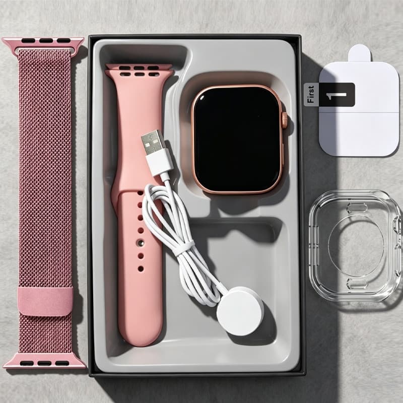 Smartwatch Relógio Inteligente + Película Protetora + Estojo/Papel De Parede Personalizado/calculator/Visualização De Me