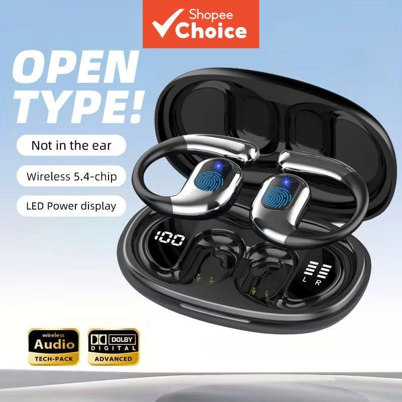 Bnixry K04 Fones de Ouvido Bluetooth Sem Fio, Graves Profundos, Cancelamento de Ruído, Fones de Ouvido Bluetooth para