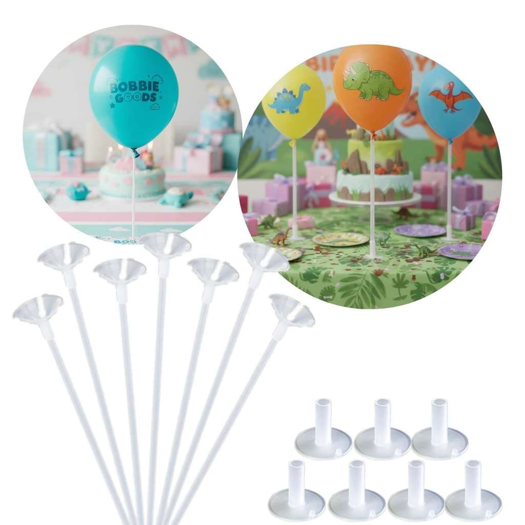 Kit 10 Suportes de Mesa com Varetas de 30cm p Balões Bexigas
