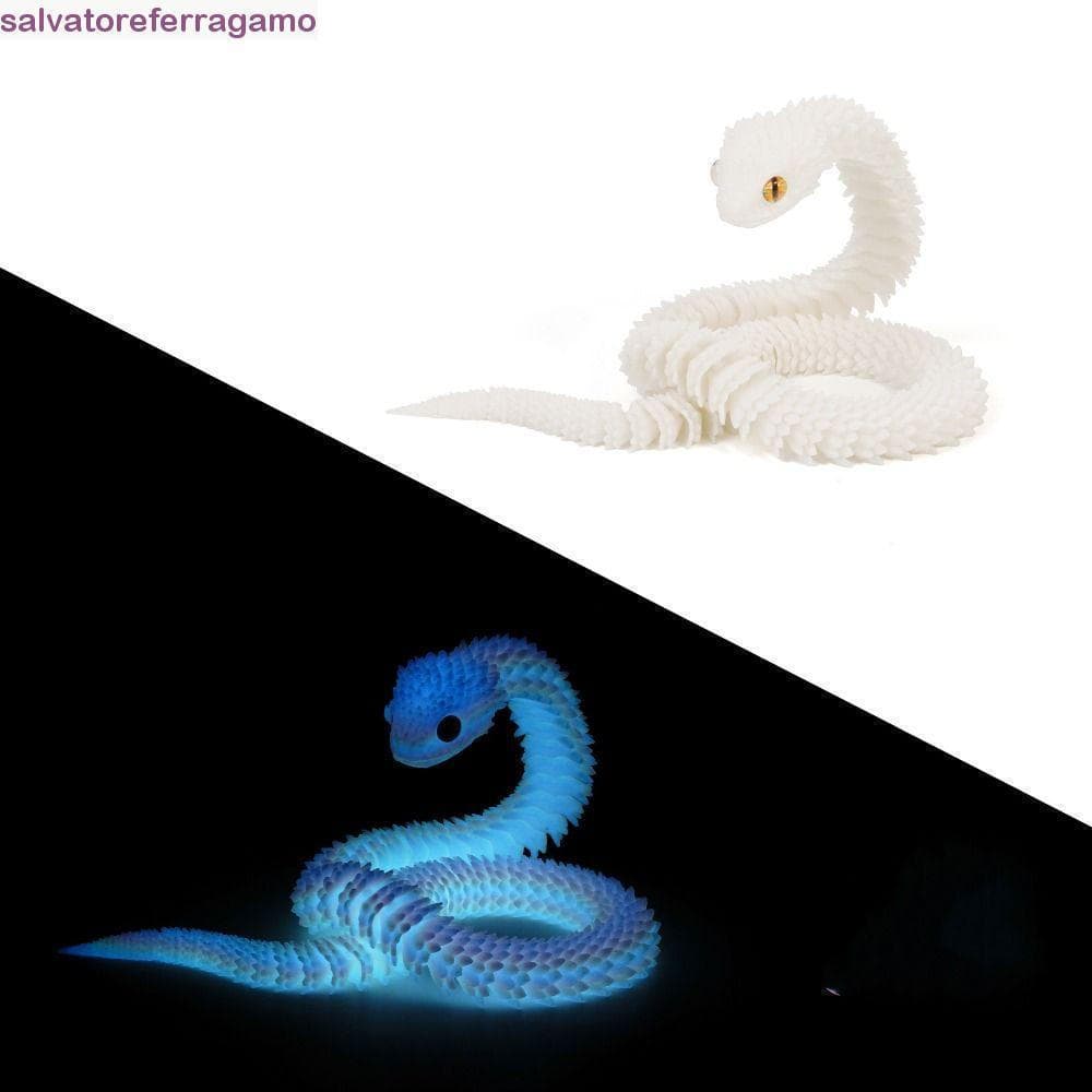 Ornamento De Cobra Luminosa SALVATOREFERRAGAMO , Modelo De Simulação De Animal Criativo Realista ,