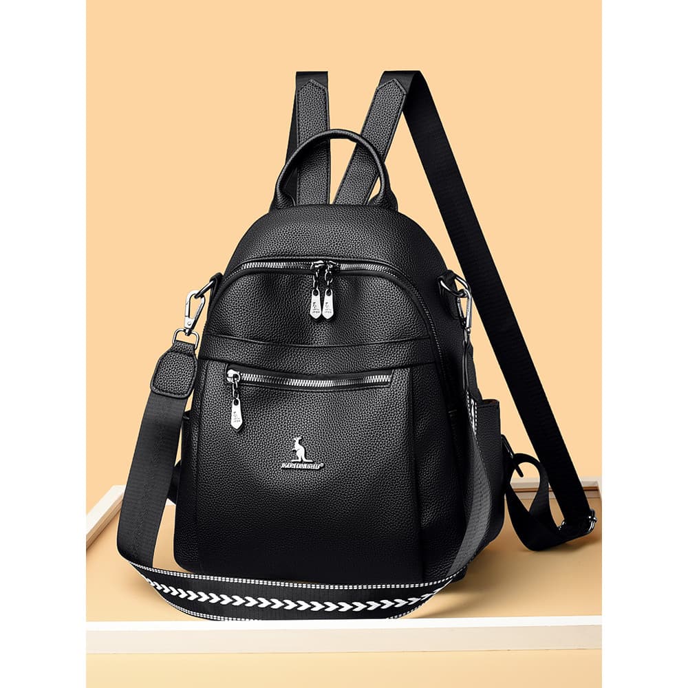 Mochila de couro genuíno feminina 2025 novo estilo versão coreana moda High-End multifuncional leve mochila de viagem de