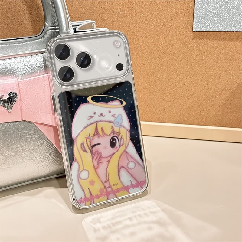 Capinha Samsung A56 Espelhada Feminina Luxo Anti Impacto TPU Macio S24 Ultra S23 A71 A55 A36 #140
