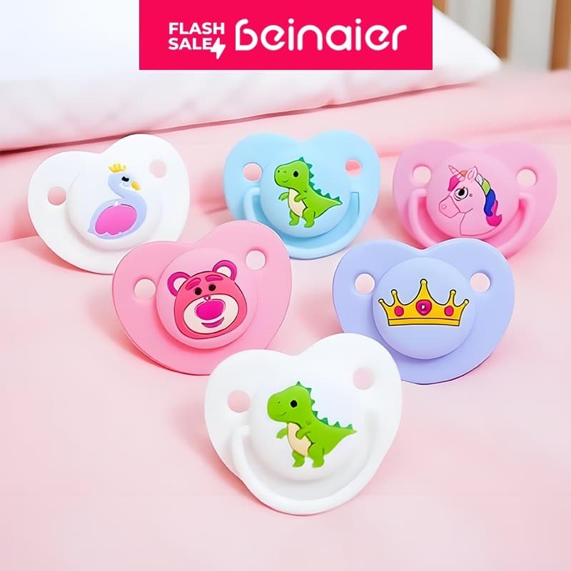 Chupeta de bebê, chupeta de Silicone, adequada para 6 a 18 meses