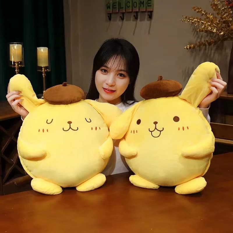 Jia Mei 50cm Brinquedo de Pelúcia Sanrio Pudding Dog, Almofada Grande e Fofa, Presente para Crianças, Super Macio