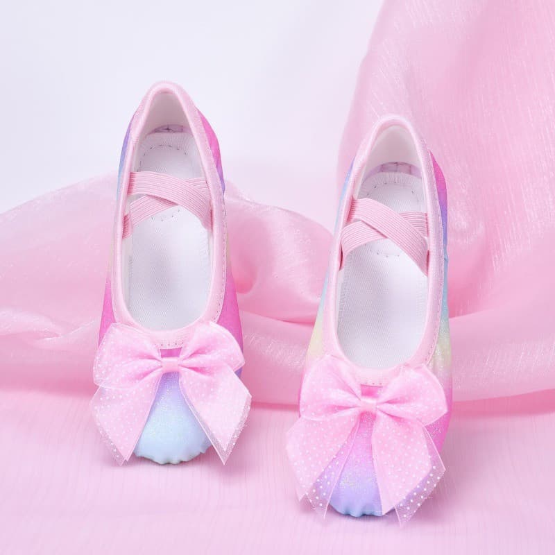 Sapatilhas Coloridas Femininas, Lindas Sapatilhas Slingback com Gradiente de Arco-Íris, Acessórios Femininos 0VHL