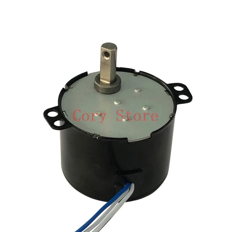 1 Peça Motor Síncrono de Baixa Velocidade com Ímã Permanente AC 220V 50Hz 6/6.5W Eixo 7 x 14/16mm Dimensões 50 x 38mm 1-