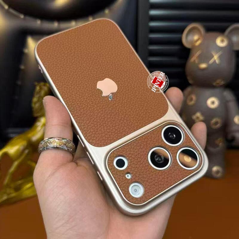 Nova Atualização De Luxo Textura Couro Caso Para iPhone 17 16 15 14 13 12 11 Pro Max Proteção Da Lente Câmera