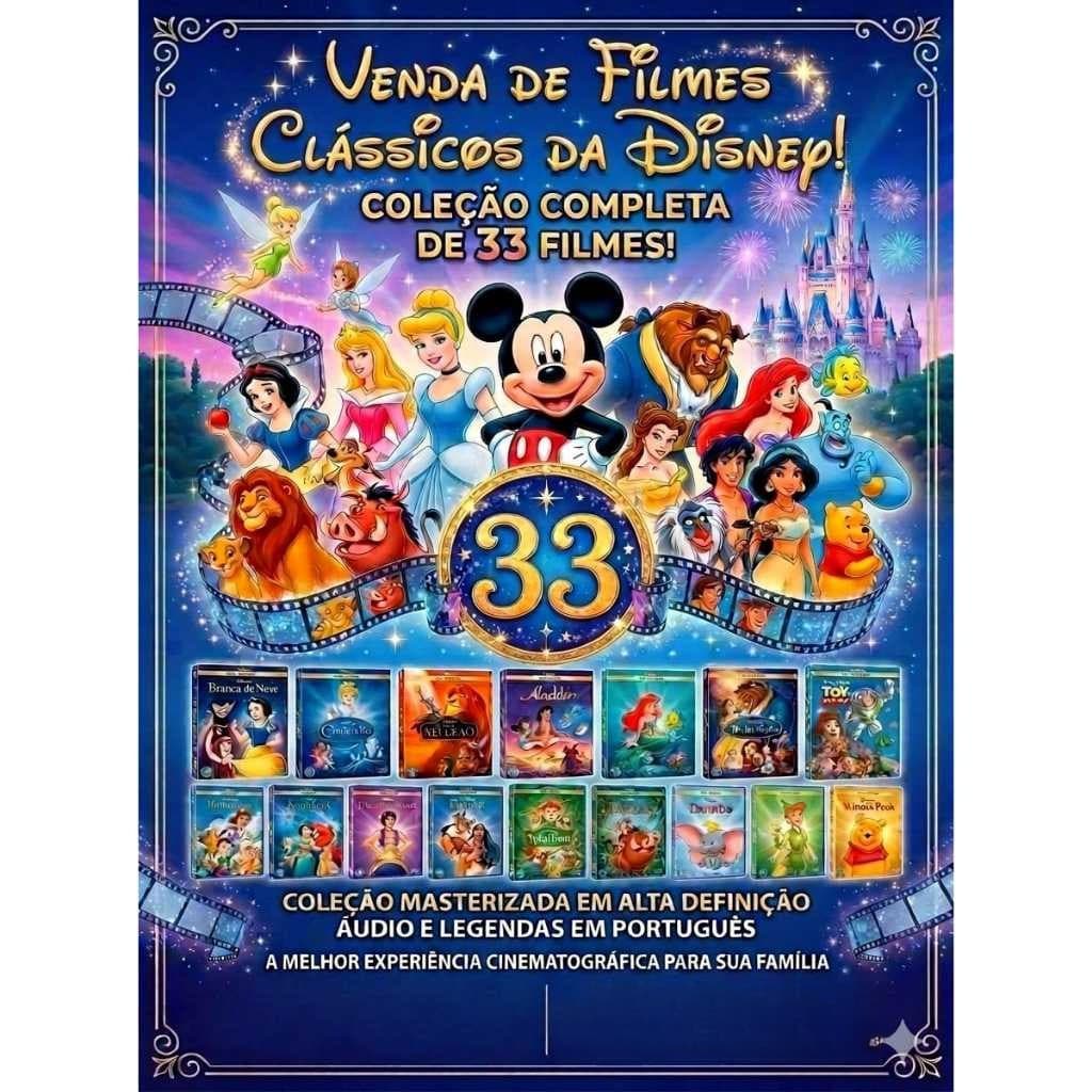 33 Melhores Filmes Classicos Da Disney Em Pendrive De 32 Gb a magia jamais será esquecida