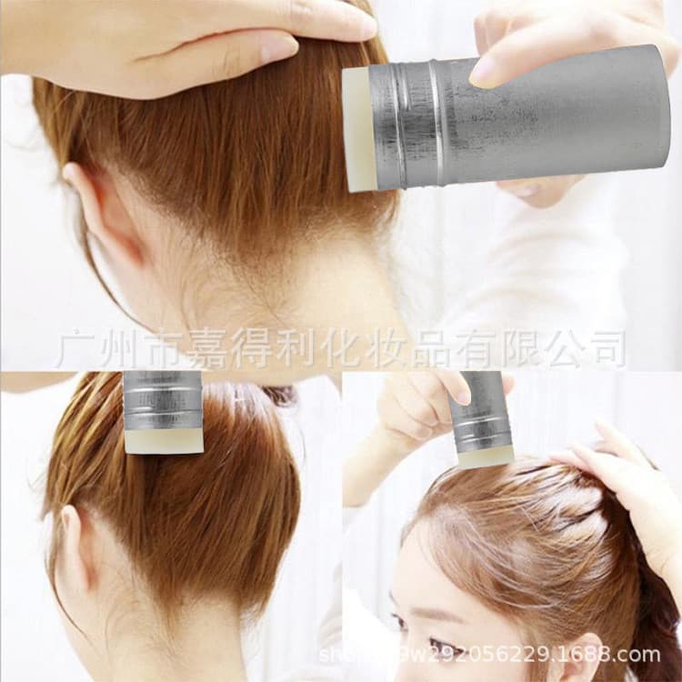 Bastão de cera sólida para modelagem de cabelo, cera capilar, acabamento fosco, fixação duradoura.