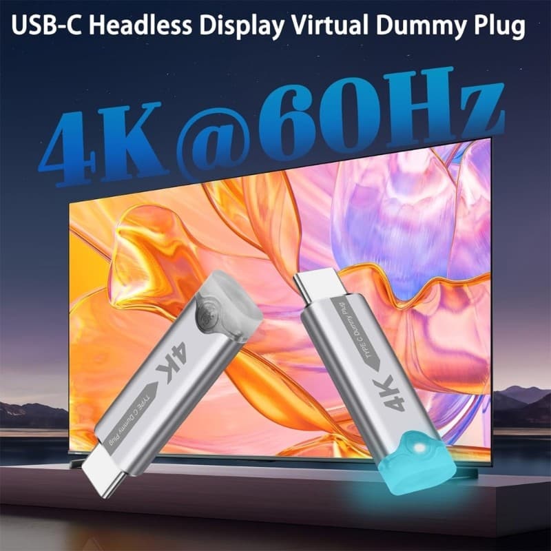 kiss Driver Precisa De Adaptadores De Exibição Virtual Tipo C Para DP 4K 60Hz Desktop