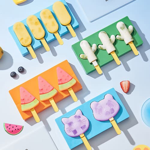 Uma peça envio dos desenhos animados impressão vara molde de sorvete doméstico picolé caseiro grau alimentício caixa de
