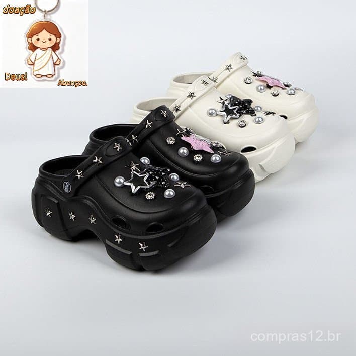 Nova Plataforma Punk De Verão Sandália De Salto Feminino Combina Tamanho Estilo Pria Exterior