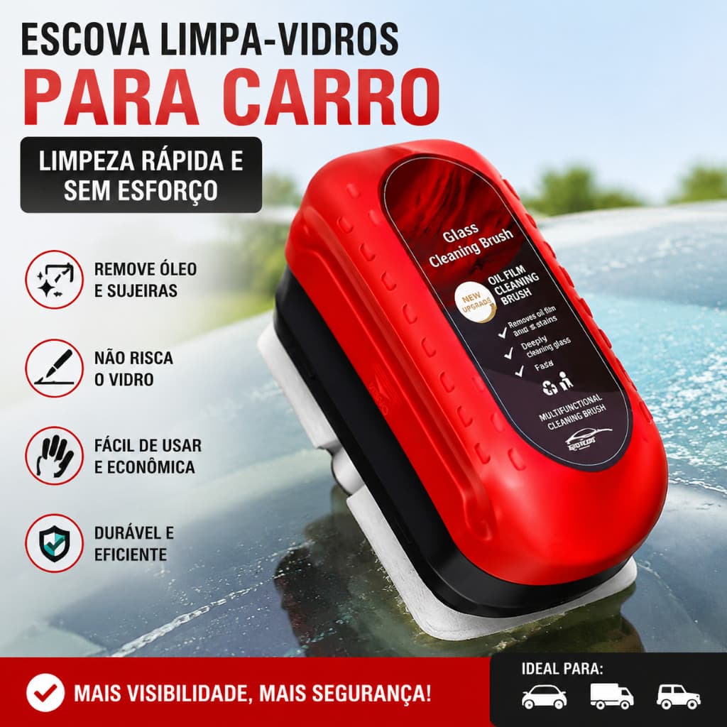 Escova De Limpeza De Filme De Óleo De Vidro De Carro 120ml | 50ml Fluido suplementar