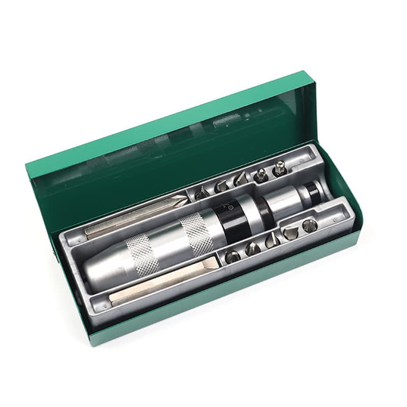 Novo estilo conjunto de 13 peças chave de fenda de impacto lote de impacto extrator de parafuso quebrado enferrujado ext